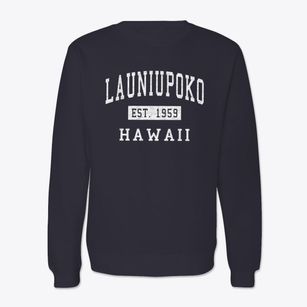 Launiupoko Hawaii Classic Established Crewneck Sweatshirt
