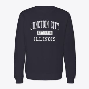 Junction City Illinois Classic Established Crewneck Sweatshirt