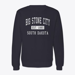 Big Stone City South Dakota Classic Established Crewneck Sweatshirt