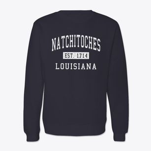Natchitoches Louisiana Classic Established Crewneck Sweatshirt