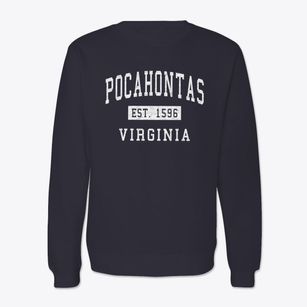 Pocahontas Virginia Classic Established Crewneck Sweatshirt