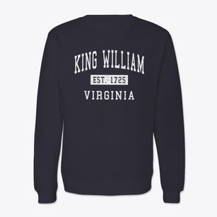 King William Virginia Classic Established Crewneck Sweatshirt