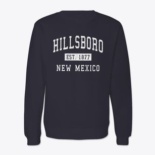 Hillsboro New Mexico Classic Established Crewneck Sweatshirt