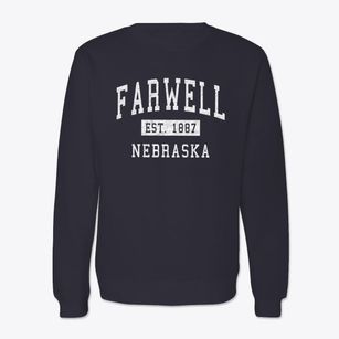Farwell Nebraska Classic Established Crewneck Sweatshirt