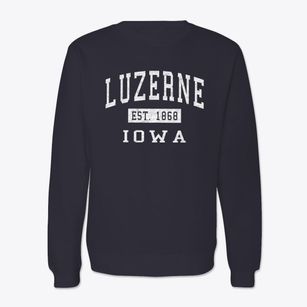 Luzerne Iowa Classic Established Crewneck Sweatshirt