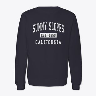 Sunny Slopes California Classic Established Crewneck Sweatshirt