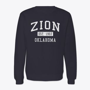 Zion Oklahoma Classic Established Crewneck Sweatshirt