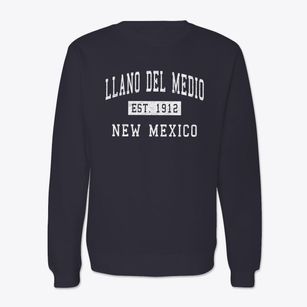 Llano Del Medio New Mexico Classic Established Crewneck Sweatshirt