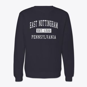 East Nottingham Pennsylvania Classic Established Crewneck Sweatshirt