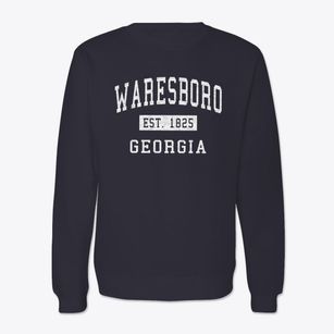 Waresboro Georgia Classic Established Crewneck Sweatshirt