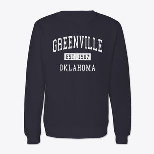 Greenville Oklahoma Classic Established Crewneck Sweatshirt