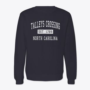 Talleys Crossing North Carolina Classic Established Crewneck Sweatshirt