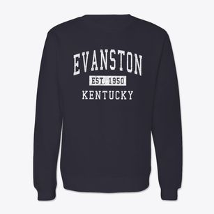 Evanston Kentucky Classic Established Crewneck Sweatshirt