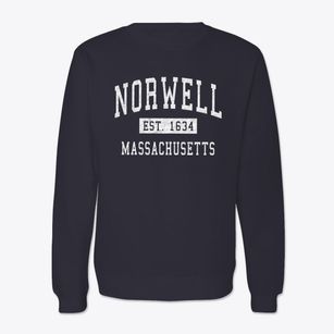 Norwell Massachusetts Classic Established Crewneck Sweatshirt