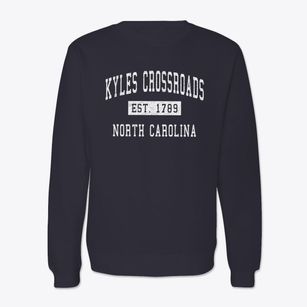 Kyles Crossroads North Carolina Classic Established Crewneck Sweatshirt