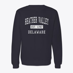Heather Valley Delaware Classic Established Crewneck Sweatshirt