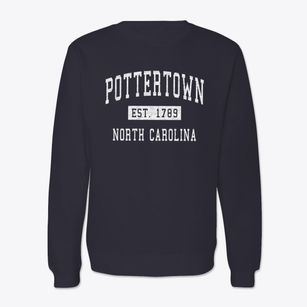 Pottertown North Carolina Classic Established Crewneck Sweatshirt