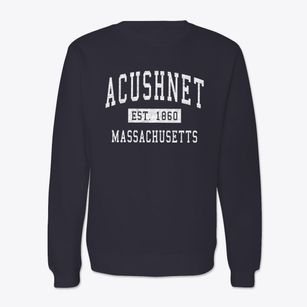 Acushnet Massachusetts Classic Established Crewneck Sweatshirt