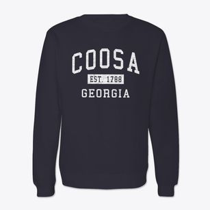 Coosa Georgia Classic Established Crewneck Sweatshirt