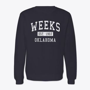 Weeks Oklahoma Classic Established Crewneck Sweatshirt