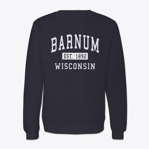 Barnum Wisconsin Classic Established Crewneck Sweatshirt
