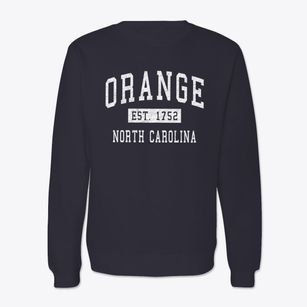 Orange North Carolina Classic Established Crewneck Sweatshirt