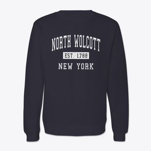 North Wolcott New York Classic Established Crewneck Sweatshirt