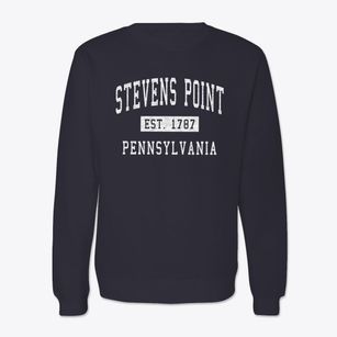 Stevens Point Pennsylvania Classic Established Crewneck Sweatshirt
