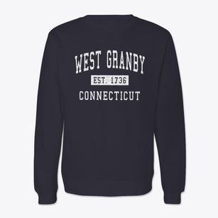 West Granby Connecticut Classic Established Crewneck Sweatshirt