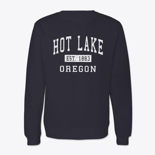 Hot Lake Oregon Classic Established Crewneck Sweatshirt