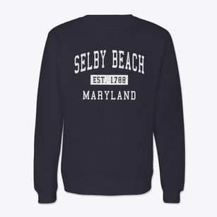 Selby Beach Maryland Classic Established Crewneck Sweatshirt