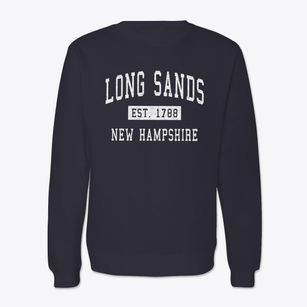 Long Sands New Hampshire Classic Established Crewneck Sweatshirt