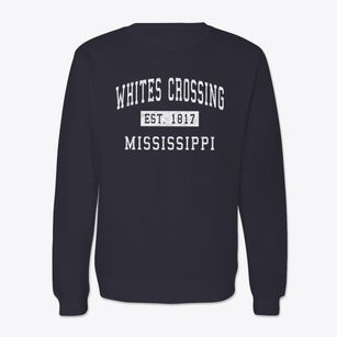 Whites Crossing Mississippi Classic Established Crewneck Sweatshirt
