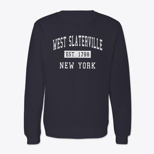 West Slaterville New York Classic Established Crewneck Sweatshirt