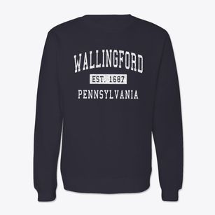 Wallingford Pennsylvania Classic Established Crewneck Sweatshirt