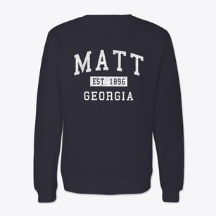 Matt Georgia Classic Established Crewneck Sweatshirt