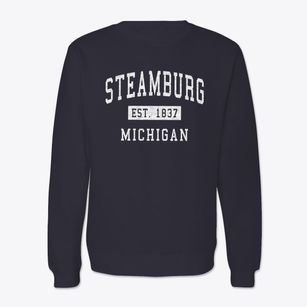 Steamburg Michigan Classic Established Crewneck Sweatshirt