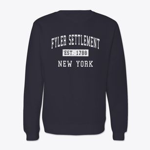 Fyler Settlement New York Classic Established Crewneck Sweatshirt