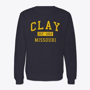 Clay Missouri Classic Established Crewneck Sweatshirt