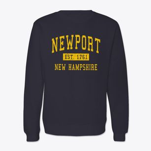 Newport New Hampshire Classic Established Crewneck Sweatshirt