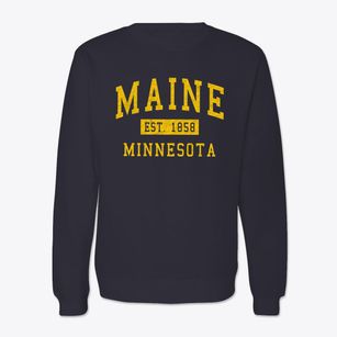 Maine Minnesota Classic Established Crewneck Sweatshirt