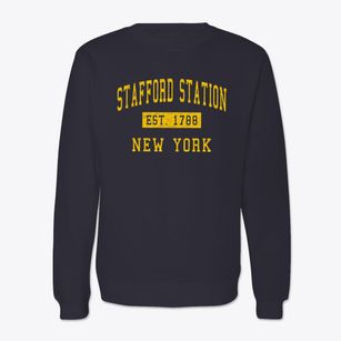 Stafford Station New York Classic Established Crewneck Sweatshirt