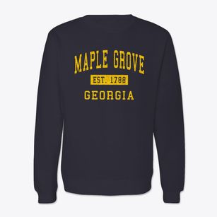 Maple Grove Georgia Classic Established Crewneck Sweatshirt