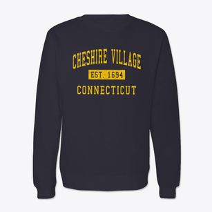 Cheshire Village Connecticut Classic Established Crewneck Sweatshirt
