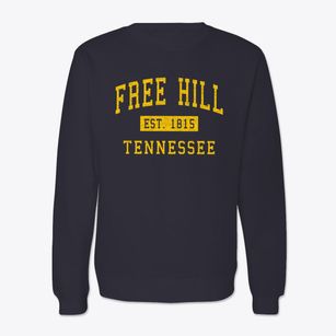 Free Hill Tennessee Classic Established Crewneck Sweatshirt