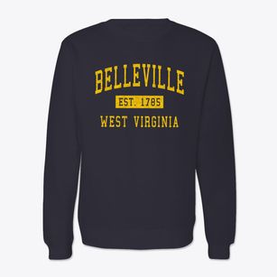 Belleville West Virginia Classic Established Crewneck Sweatshirt