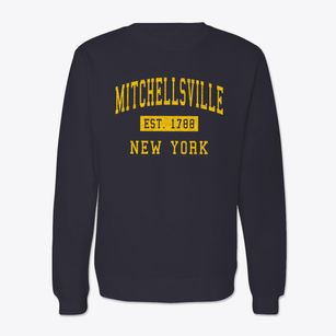 Mitchellsville New York Classic Established Crewneck Sweatshirt