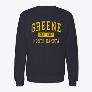 Greene North Dakota Classic Established Crewneck Sweatshirt