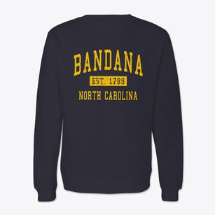 Bandana North Carolina Classic Established Crewneck Sweatshirt
