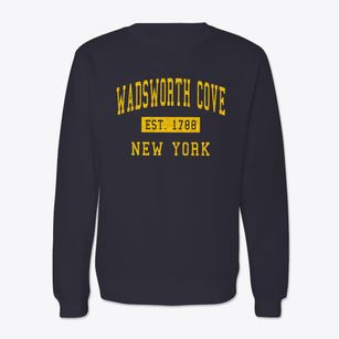 Wadsworth Cove New York Classic Established Crewneck Sweatshirt